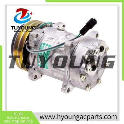 SD7H15  Auto AC Compressor for Volvo BL60B–BL71B, L20F–L35G, SD75, DD105   VOE15082744  15082744