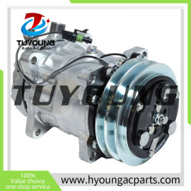 SD7H15  Auto AC Compressor for  Sanden Models MODELS 4501-4750 4664 0042 0244 N83304052 N83304062 N83304363 N83304452 592004 525693 525748 525751 CO 4664  Sanden  4367