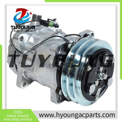 SD7H15  Auto AC Compressor for  Sanden Models MODELS 4501-4750 4664 0042 0244 N83304052 N83304062 N83304363 N83304452 592004 525693 525748 525751 CO 4664  Sanden  4367