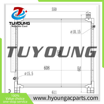 Auto air conditioning condensers 884600K350 884600K430 Toyota Hilux Vigo Pickup 2.4 2.8D 2015-2016 HY-CN339 88460-0K350 88460-0K430