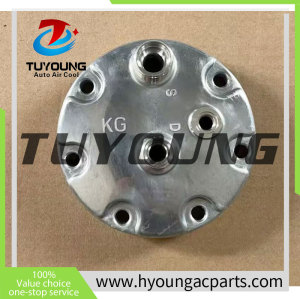 Back piece SD 7H15 Marked KH O-ring with safety valve 8 '' 10 '' auto a/c compressor rear head