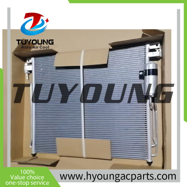 TUYOUNG China auto air conditioning Condenser NISSAN NAVARA D40 92100EB70A 92100-EB70A 92100 EB70A HY-CN318