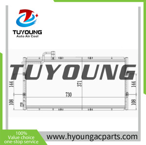 92100-3xa0a 921003XA0A 92100-3XA0A Auto Air Conditioning Condenser 730*371 mm for NISSAN Nv350