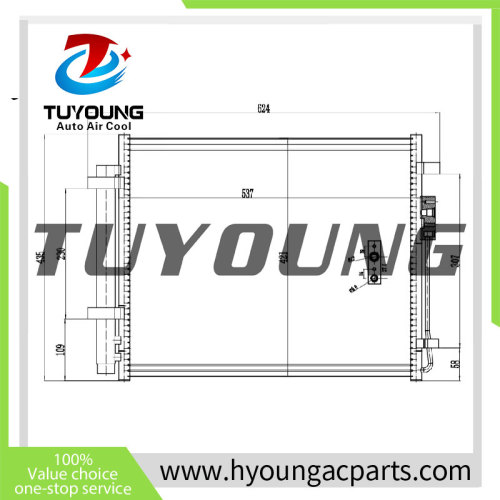 Auto Air Conditioning Condenser for KIA Sorento 2014-2018  97606C5500 97606-C5500 97606-C5000