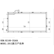 Auto air conditioning condensers 921103XA0A for Nissan Urvan NV350 E26 2016 2018 92110-3XA0A