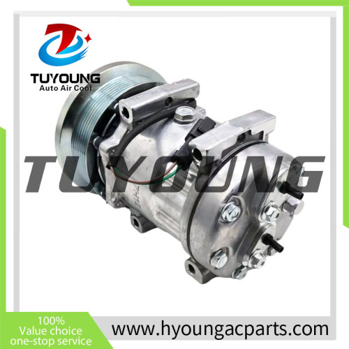 Sanden SD7H15 4095 4132 auto ac compressor fit Caterpillar 24V 320-1291 338-9100 133mm 8pk