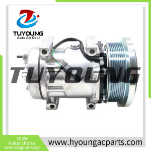 Sanden SD7H15 4095 4132 auto ac compressor fit Caterpillar 24V 320-1291 338-9100 133mm 8pk