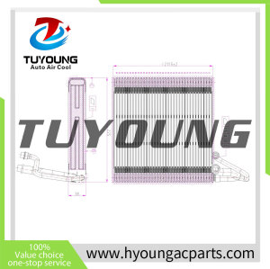 Auto Air Conditioning Evaporators 221.5*225*38mm for  Nissan Juke 2019