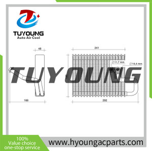 size: 292*195*48mm car ac evaporator Citroen Peugeot 1623243080 1612308080