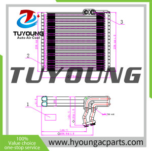 RHD AC Evaporator 2021 Toyota Yaris 1.6L auto ac evaporators 88501K0080 size 275*240*38mm right hand drive