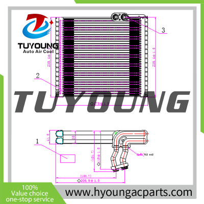 RHD AC Evaporator 2021 Toyota Yaris 1.6L auto ac evaporators 88501K0080 size 275*240*38mm right hand drive