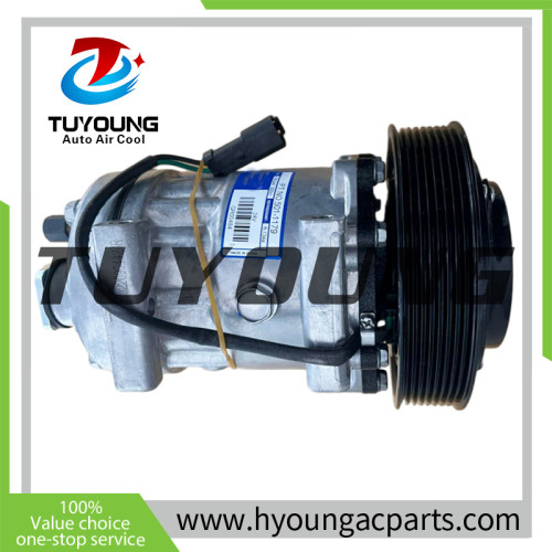 Sanden 709 auto ac compressors SD 7H15 8pk 24v Caterpillar construction vehicle