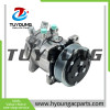 Auto AC Compressor Sanden 5h11 507  7pk 12v With air nozzle; oil inlet is vertical, bell flare