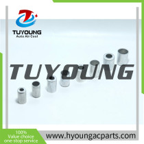 China product Size 3/8'' Car R134a Car Air Conditioner Tube Connector Aluminum Cover Rubber Hose Connector Set
