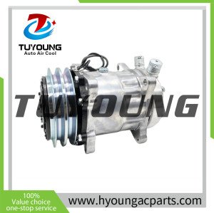 SD7H15  Auto AC Compressor for Volvo BL60B–BL71B, L20F–L35G, SD75, DD105   VOE15082744  15082744