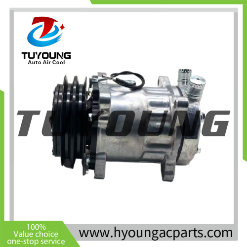 SD7H15  Auto AC Compressor for Volvo BL60B–BL71B, L20F–L35G, SD75, DD105   VOE15082744  15082744