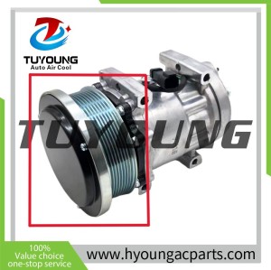 SD7H15 4095 SD 709 auto ac compressor Clutch fit Caterpillar 24V 320-1291 338-9100 133mm 8pk