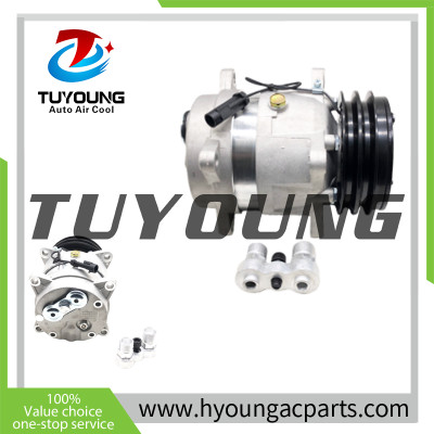 V5 Auto a/c compressor fit KOMATSU LANDINI SOILMEC 6553634 3557862M91 3552611M91 ACP20996NEW 2PK 132MM 12V