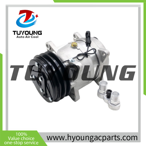 V5 Auto a/c compressor fit KOMATSU LANDINI SOILMEC 6553634 3557862M91 3552611M91 ACP20996NEW 2PK 132MM 12V