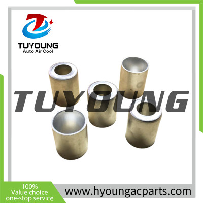 TuYoung Size 3/4'' Car R134a Car Air Conditioner Tube Connector Aluminum Cover Rubber Hose Connector Set, Aluminum hose caps