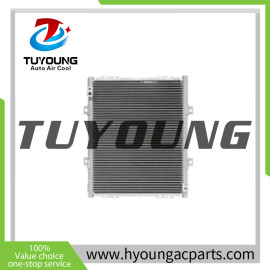 Auto ac condenser XKAN-00042 XKAN00042 for Hyundai Excavator R55W-9 R55W-9A R60-9S R60W-9S R55-9 R55-9A 37.4*50 cm