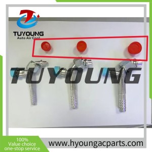 Red Caps #8, auto A/C refrigerant hose fitting caps