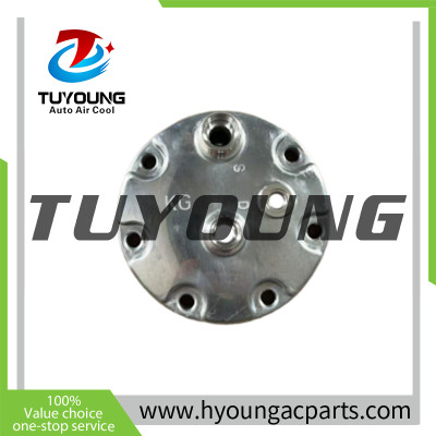 Back piece SD 7H15 Marked KH O-ring with safety valve 8 '' 10 '' auto a/c compressor rear head