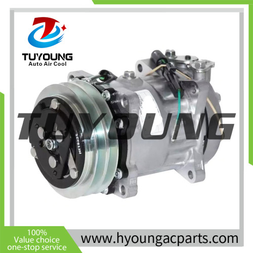 AUTO AC Compressor for Hitachi Excavator EX3600-5 EX3600-6 EX5500 EX8000 SD7H15 2pk 24v 132mm 4388086 Sanden 7991