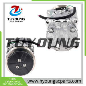 AUTO AC Compressor for Hitachi Excavator EX3600-5 EX3600-6 EX5500 EX8000 SD7H15 2pk 24v 132mm 4388086 Sanden 7991