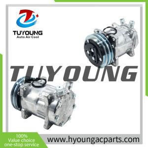 F25/20010 Steel and Aluminum Material auto AC compressor for JCB excavator F25/20010 F2520010