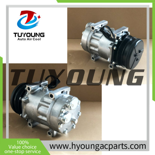High quality SD7H15 U8148 auto AC compressor for AGCO CASE FORD NEW HOLLAND T6110 CITROEN JUMPE 87802912 47808999