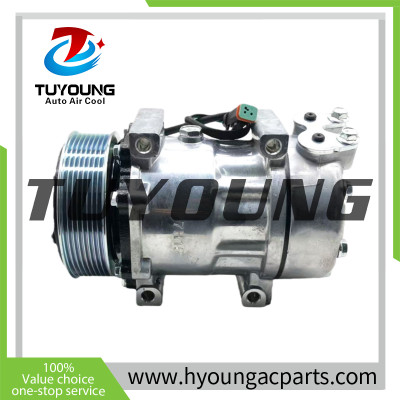 SD7H15 6023 8290 ac Compressor Scania heavy duty truck 1853081 1888033 10570893 10573128 2472901 570893