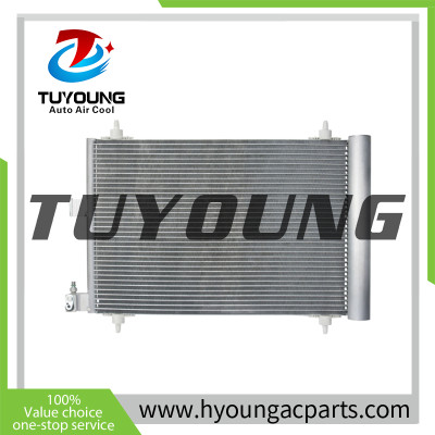 Auto a/c condenser for Citroen Berlingo Xsara Peugeot Partner 1.1 1.4 1.6 1.9 2.0 1996-2015 6455AT 6455CV 6455EX 9637416580 9645974780 9645975180