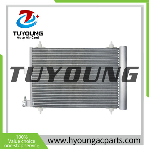Auto a/c condenser for Citroen Berlingo Xsara Peugeot Partner 1.1 1.4 1.6 1.9 2.0 1996-2015 6455AT 6455CV 6455EX 9637416580 9645974780 9645975180