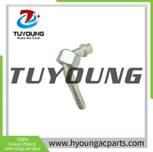 auto air conditioning pipe Fitting; on one side No. 10 and on the other side No. 12;