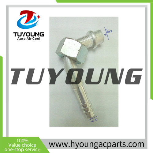 auto air conditioning pipe Fitting; on one side No. 10 and on the other side No. 12;