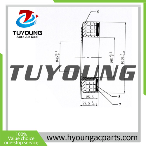 AC Compressor Clutch Coil For Renault Megan 926003123R 104488 11505 1762 511098 700511098 853068N 8FK351007021 L ACP01197 926003123R 926006231R