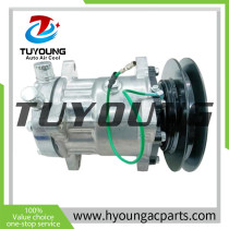 Auto A/C Compressor fit John Deere 2454D 3754D 2054 2154D SD7H15 1pk 24v FF200866 5095782