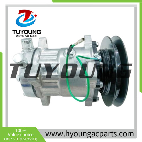 Auto A/C Compressor fit John Deere 2454D 3754D 2054 2154D SD7H15 1pk 24v FF200866 5095782