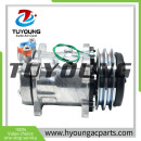 AUTO AC Compressor for Hitachi Excavator EX3600-5 EX3600-6 EX5500 EX8000 SD7H15 2pk 24v 132mm 4388086 Sanden 7991