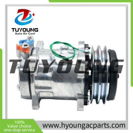 AUTO AC Compressor for Hitachi Excavator EX3600-5 EX3600-6 EX5500 EX8000 SD7H15 2pk 24v 132mm 4388086 Sanden 7991