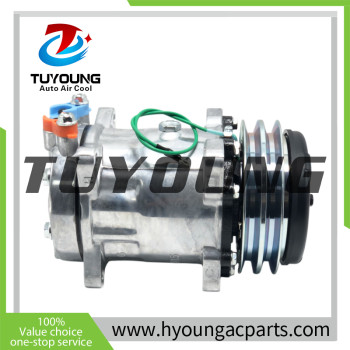 AUTO AC Compressor for Hitachi Excavator EX3600-5 EX3600-6 EX5500 EX8000 SD7H15 2pk 24v 132mm 4388086 Sanden 7991