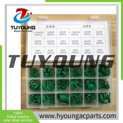 Auto a/c R134A O-RING 18 sizes 265pcs