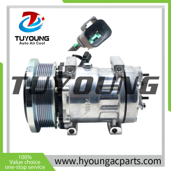 SD7H15 Auto ac compressors for Case IH  Tractor/ New Holland 3201291 3389100 4720559 320-1291 338-9100 472-0559