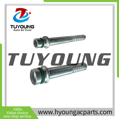 China supplier auto a/c pipe fittings size 1/2, 180 degree