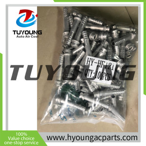 China supplier auto a/c pipe fittings size 1/2, 180 degree