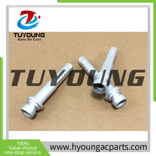 China supplier auto a/c pipe fittings size 13/32 180 degree