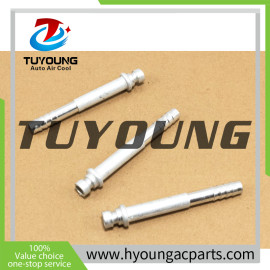 China supplier auto ac pipe fittings size 5/16 180 degree