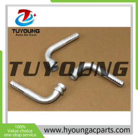 China supplier auto ac pipe fittings size 1/2, 90 degree