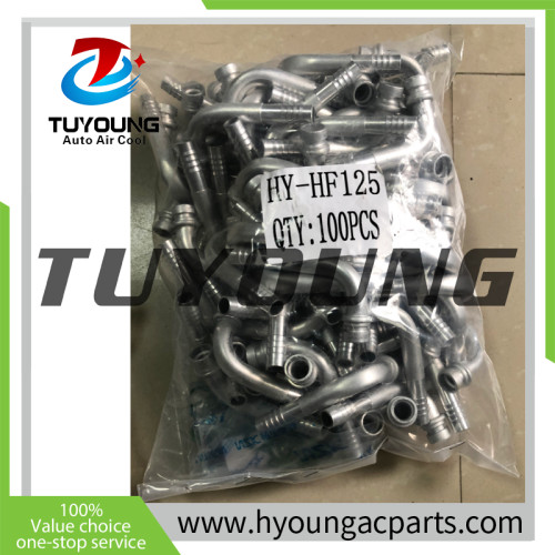 China supplier auto ac pipe fittings size 1/2, 90 degree